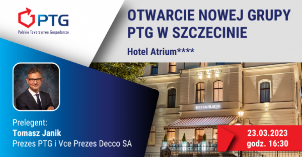 Kolacja Biznesowa – Otwarcie PTG w Szczecinie