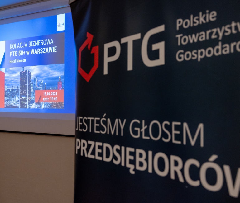 Fotorelacja z Kolacji Biznesowej Polskiego Towarzystwa Gospodarczego 50+ w Warszawie (18.04.2024)
